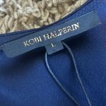 Brand New KOBI HALPRIN 100% Silk Blouse in Navy Blue Size Large Retail $298 NWT Photo 6