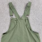 Harper Womens Overalls Dress M Olive Green Button Front Mini Pockets DLBST25 Photo 8