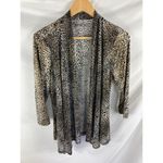 Chico's  Travelers Animal Print Cardigan Size 0 / Small Photo 1
