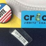 Crocs Red white blue VOTE  jibbitz shoe charm Photo 0
