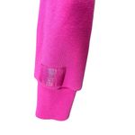 Victoria's Secret Victoria’s Secret Magenta Lace Up Sweatshirt Pink Cropped Medium Fleece Womens Photo 6