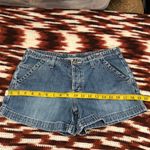 Y2K Vintage American Eagle Micro Mini Baddie Low Rise Denim Jean Booty Cargo Shorts Light Blue #gothic #whimsigoth #cyber #punk #biker whimsygoth Size 4 Photo 3