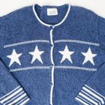 Christopher & Banks Vintage Y2K hristopher & Banks Blue Star Cardigan Sweater Photo 3