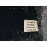 My Slippers Moccasin Slippers Womens Size 10 Black Suede Faux Fur Indoor Outdoor Photo 5