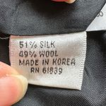 Rickie Freeman No Tag Teri Jon Black Silk Wool Black MIDI Pencil Skirt SZ 8. Photo 8