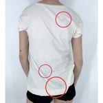 Piazza Sempione NWT Cream V-neckline Short Sleeve Blouse Size IT 44/10 Photo 1