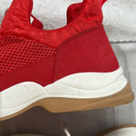 Gianni Bini Rizwell Lace-Up Red Sneakers women’s 8.5 leopard print casual shoe Photo 4