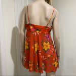 Victoria's Secret Victoria’s Secret Orange Floral Babydoll Slip Photo 8
