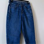 American Eagle  Mom Jeans Blue Denim Stretch AE Womens High Rise Medium Wash SZ 4 Photo 4