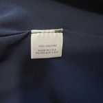 MISA Los Angeles Tayla Navy Ruffle Off The Shoulder Midi Wrap Dress Photo 8