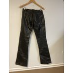 Gap Vintage Genuine Leather Boot Cut Pants Women’s Sz 2 Black Lined Vtg Y2K Photo 2