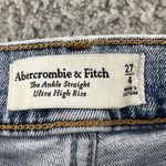 Abercrombie & Fitch The Ankle Straight Ultra High Rise Jeans Women's 4/27 x 25.5 Photo 2