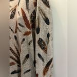 Bellamie feather print long sleeve scoop neck tunic sweater dress Fits medium Photo 4