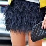 Cynthia Rowley NWT Silk Ostrich Feather Skirt in Black Size XS Photo 11