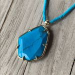 Kendra Scott  Beatrix Aqua Blue Howlite Pendant Necklace New with tags! Photo 2