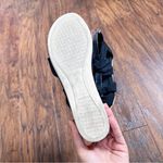 Eileen Fisher • Zanya Mesh Sneaker Sandal criss cross black sporty wedge Photo 9