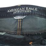 American Eagle  Jeans Dark Wash Super Stretch Straight Leg Denim Size 16 Long Photo 1