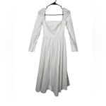 Reformation  Elly Square Neck Midi Dress Size 0 Photo 2