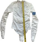 Free People Women’s XS Babes in Bandeaus Bodysuit White Long Sleeve Lace Sheer Photo 8