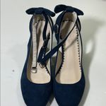 Chic Navy Women's Heels with Bow Detail Blue Size 8 Photo 6