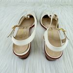 Salvatore Ferragamo Vintage  Slingback T Strap Sandals Sz 9AAA White NEEDS REPAIR Photo 10