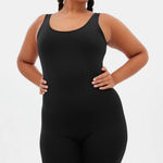 Girlfriend Collective Black Terrace Bike Unitard Exercise Romper, M Photo 0