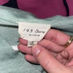 143 Story Boutique Green Balloon Sleeve Collared Shirt  Photo 2