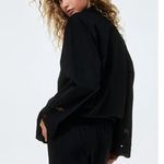 H&M NWOT 100% Cotton Pajamas with Eyelet Embroidery in Black | Size L Photo 4