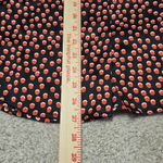 L'Agence  Womens Bardot Black Red Polka Dot 100% Silk Blouse Sz S Office Academia Photo 7