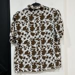 Holiday By Emma Mulholland Women’s Cow Print Button Up Shirt Size XS Cowgirl White Photo 4