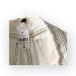 LF new Carmar Nolan Ripped Destroy Waistband Mini Skirt White Denim 2 26 S Photo 9