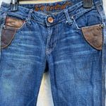 Sacred Threads Sacred Jeans With Leather Trim‎ Photo 4