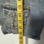 Younique Y2K Denim Vest Lg Blue Boho Hippie Punk Grunge Bling Western Biker Top Photo 5