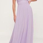 Lulus Air of Romance Lavender Halter Sleeveless Lined Maxi Dress Size Small Photo 0