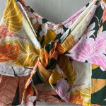 Aerie  Tropical Floral Tie Front Cropped Tank Size XS NWT Photo 2