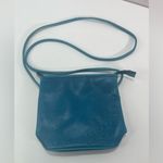 Relic  Mini Turquoise Leather Shoulder Bag Floral Embroidered Handcrafted Boho Photo 0