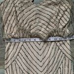 Adrianna Papell  Beige Sleeveless Blouson Beaded Gown 2 Photo 8