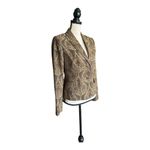 Grace Elements Paisley Blazer in Brown and Tan Size 6 Photo 7