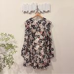 Magali Pascal Francine Long Sleeve Mini Dress Seventies Paisley Size Small NWT Black Photo 8