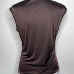 Charlotte Russe 90s Vintage  Dark Chocolate Satin Blouse Photo 2