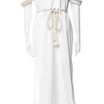 Rosie Assoulin White Tie Front Maxi Dress Size 6 Photo 0