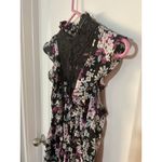 EXPRESS ‎ Women’s Black Floral Lace Dress XS Mock Neck Sleeveless Party Cocktail Photo 1