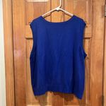 Cable & Gauge  plus size women’s royal blue sleeveless sweater size 3X. Photo 2