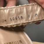 Stuart Weitzman  Platform Sandals Espadrille Raffia 5" Heels Beige Size‎ 8 Photo 5