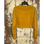 Champion Urban Outfitters   Heritage Long Sleeve Cropped Tee Mustard Yellow XS Photo 5