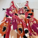 Calvin Klein Floral Sleeveless Scoopneck Fit Flare Cotton Dress Size 12 Pockets Photo 9