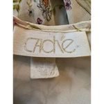 Cache Vintage  Midi Cream Floral Dress Size Medium Photo 3