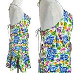 For Love & Lemons Miranda Belted Matte Satin Mini Dress Size Small NWT Floral Photo 8