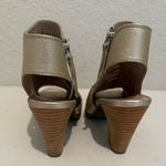 Paul Green Cayanne Gold Leather Peep Toe Ankle Booties Size UK 7 / US 9.5 Photo 9