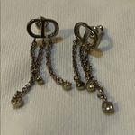 Christian Dior Dior PETIT CD TREASURE EARRINGS Silver-Finish Metal and Silver-Tone Crystals Photo 4